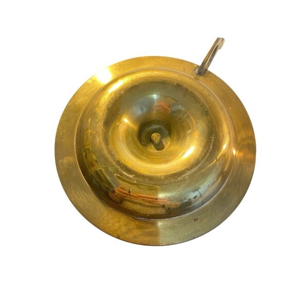 Pair Candlestick Holders Chamber Sticks Aged Uncleaned Patina 4.5" x 3" India - Picture 3 of 8